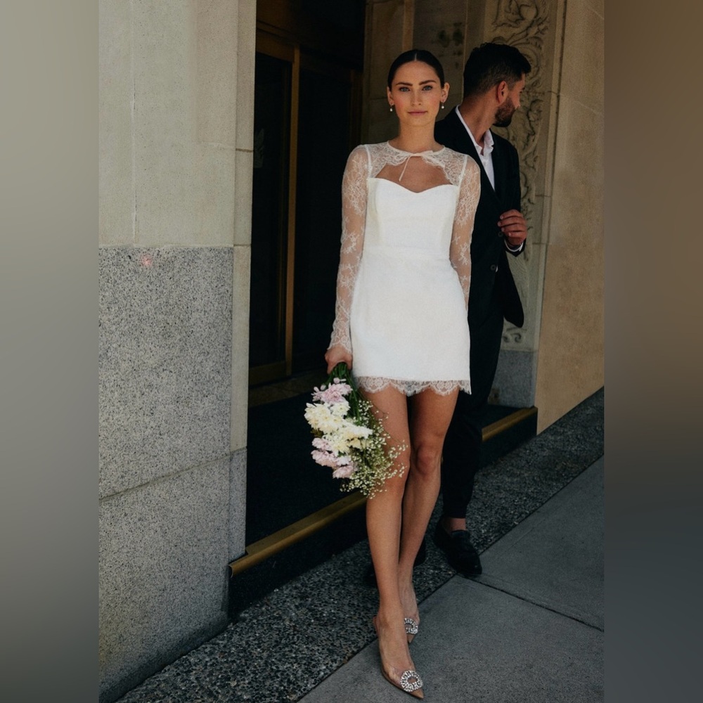 Park & Fifth White Lace Dress